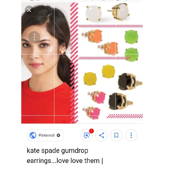♤ Kate Spade Gumdrop Gem Earrings ♤ - Picture 3 of 6